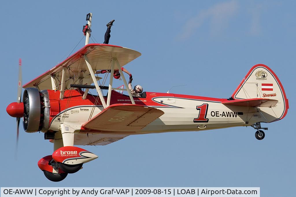OE-AWW, 1943 Boeing N2S-5 Kaydet (E75) C/N 75-5386, Boeing E75