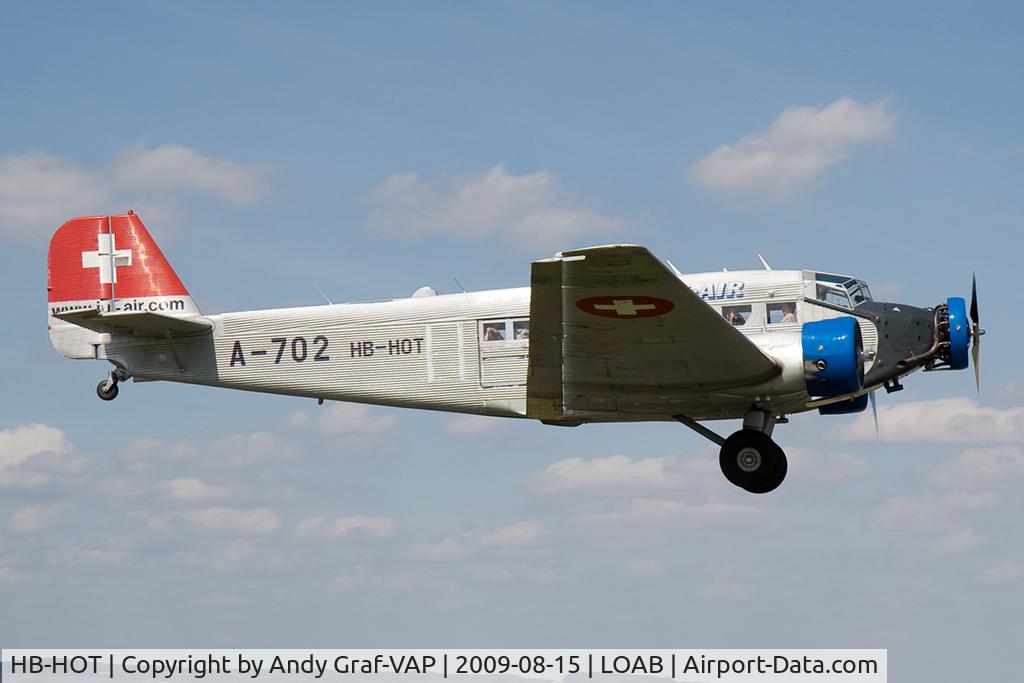 HB-HOT, 1939 Junkers Ju-52/3m g4e C/N 6595, JU Air JU52
