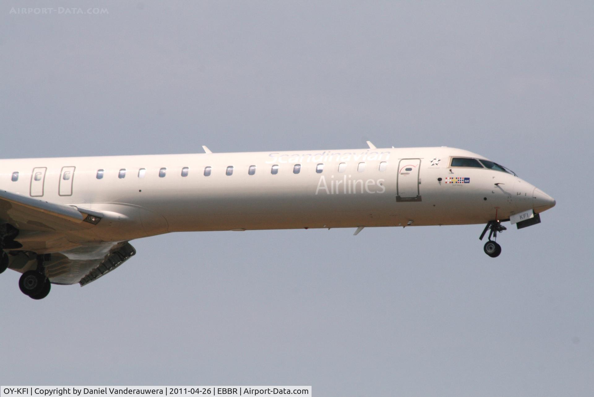 OY-KFI, 2009 Canadair CRJ-900ER (CL-600-2D24) C/N 15242, Arrival of flight SK1591 to RWY 02
