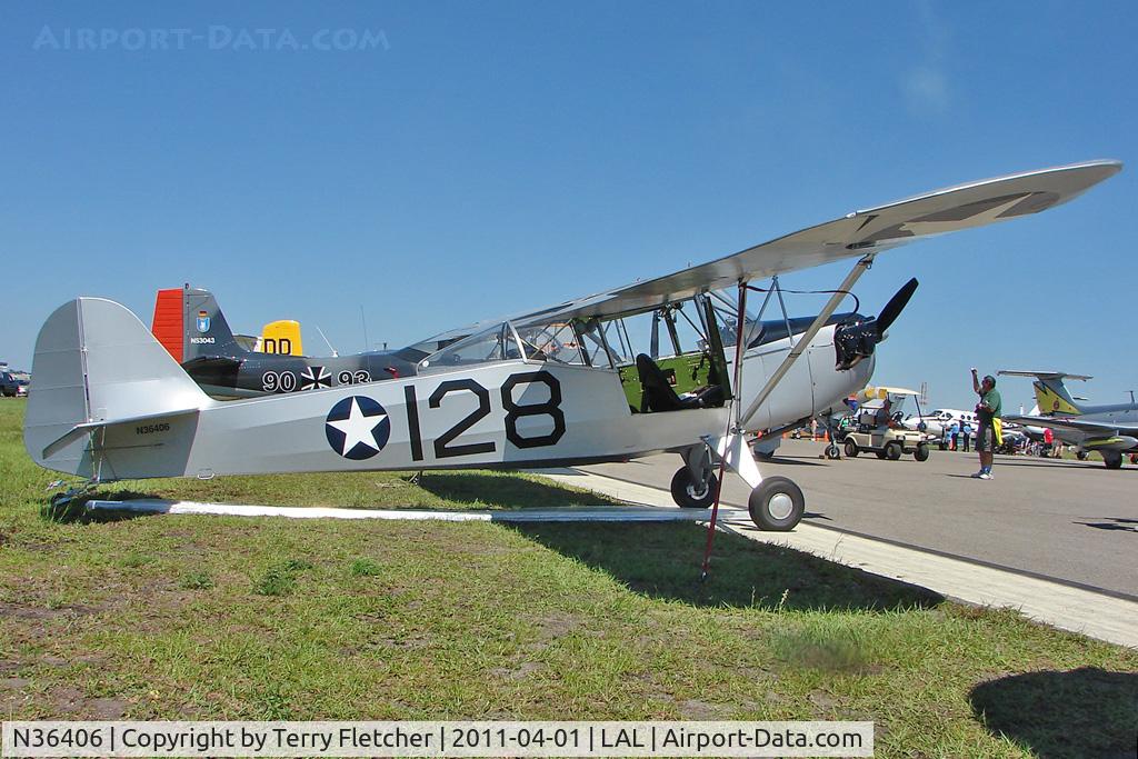 N36406, 1942 Taylorcraft DCO-65 C/N 4147, 2011 Sun n Fun Lakeland , Florida