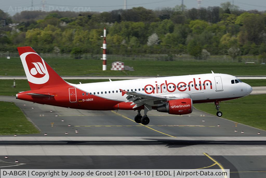D-ABGR, 2008 Airbus A319-112 C/N 3704, arrival at DUS