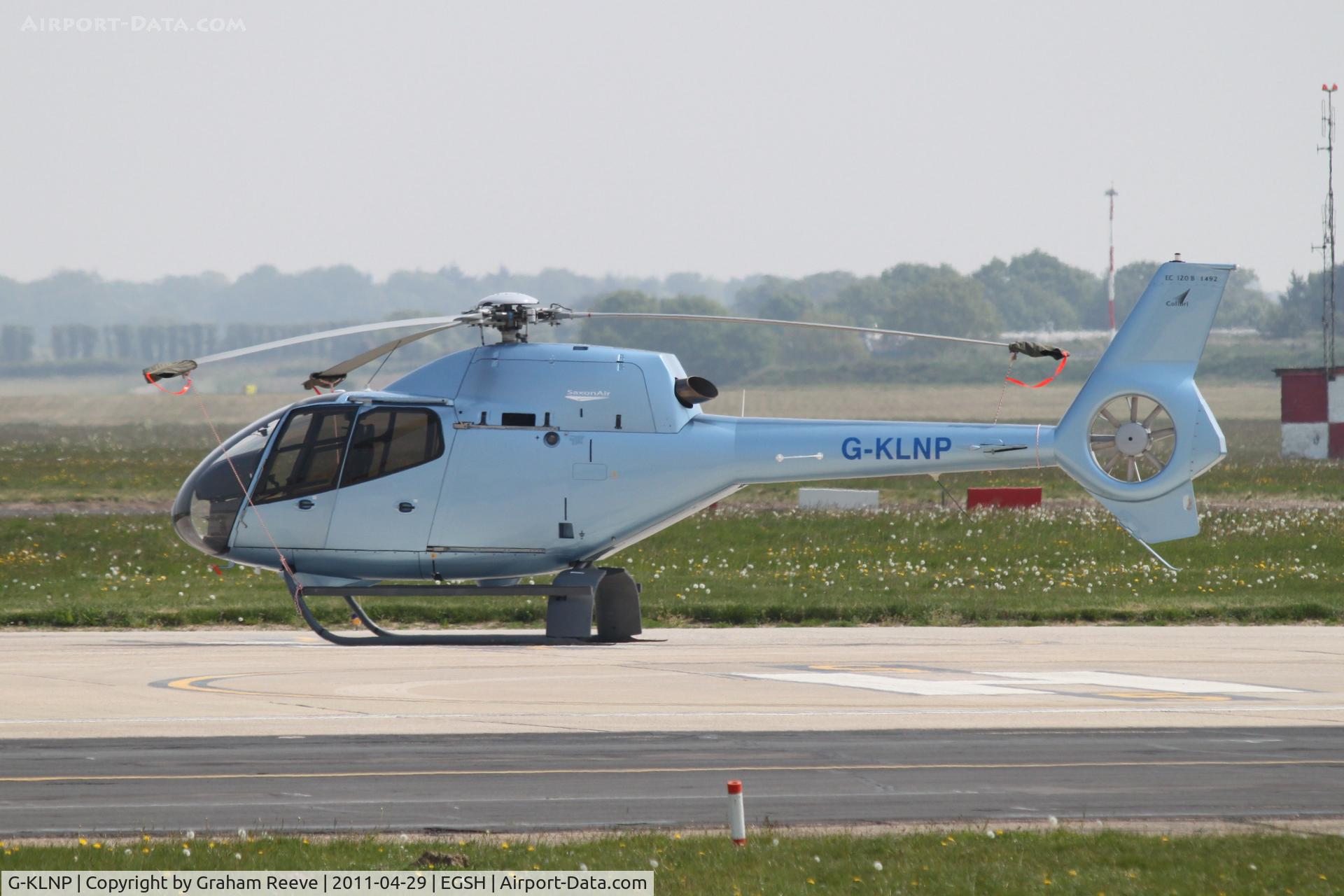 G-KLNP, 2007 Eurocopter EC-120B Colibri C/N 1492, Parked in the sun.