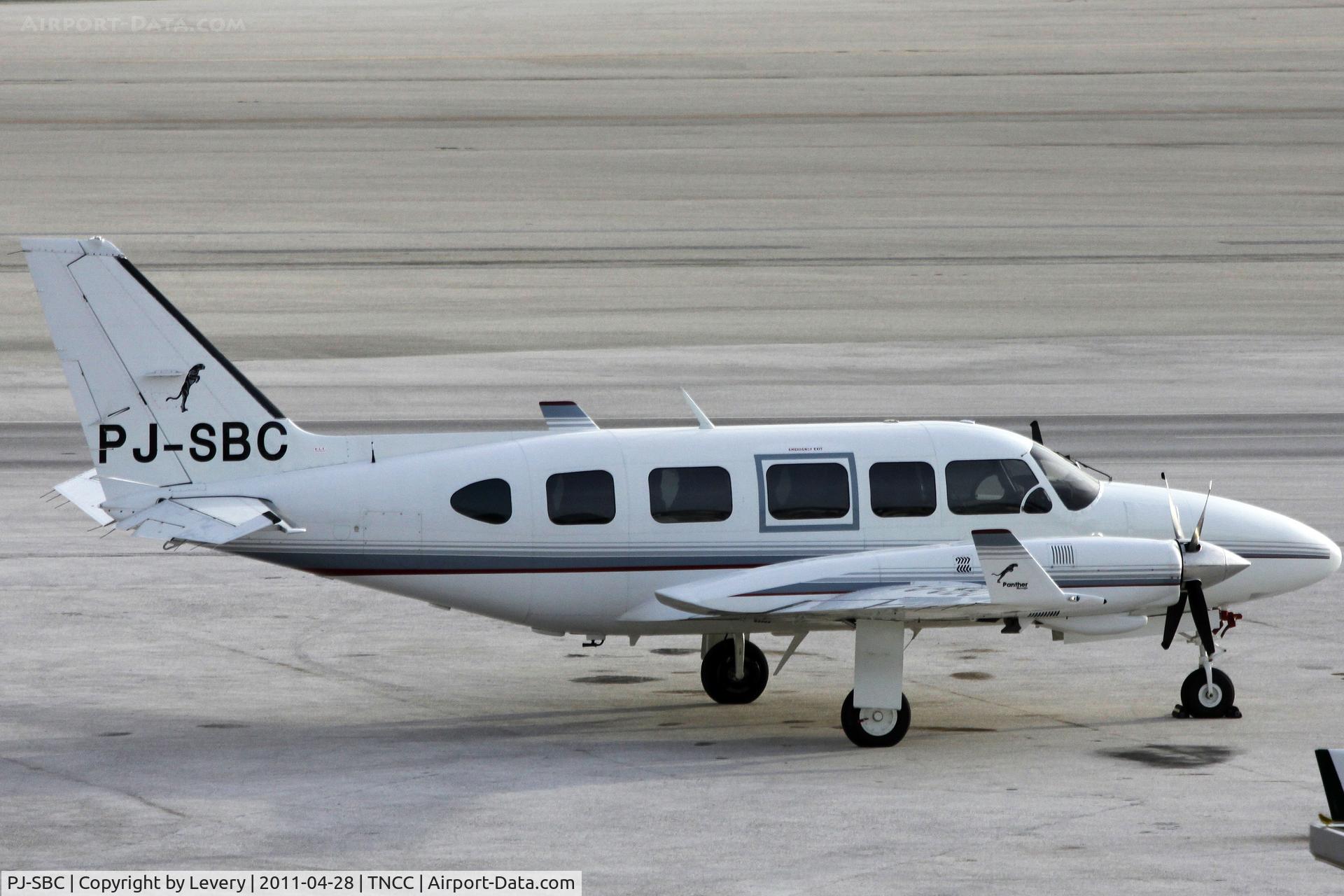 PJ-SBC, 1980 Piper PA-31-350 Chieftain C/N 31-8052054, Parked at GA Ramp.