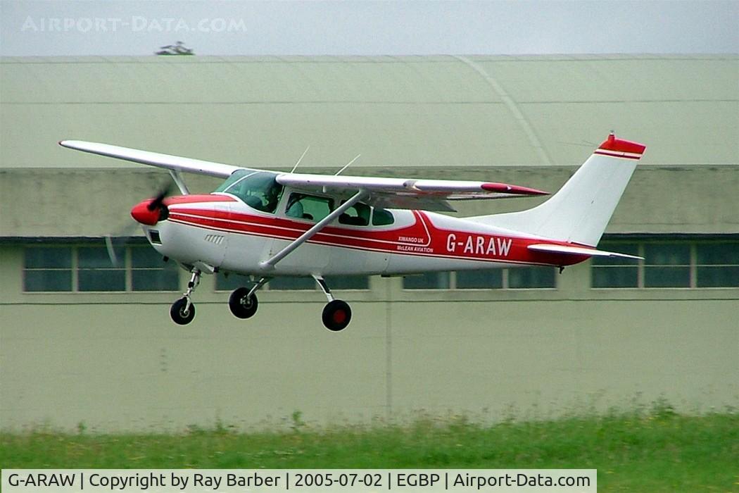 G-ARAW, 1960 Cessna 182C Skylane C/N 52843, Cessna 182C Skylane [52843] Kemble~G 10/07/2004
