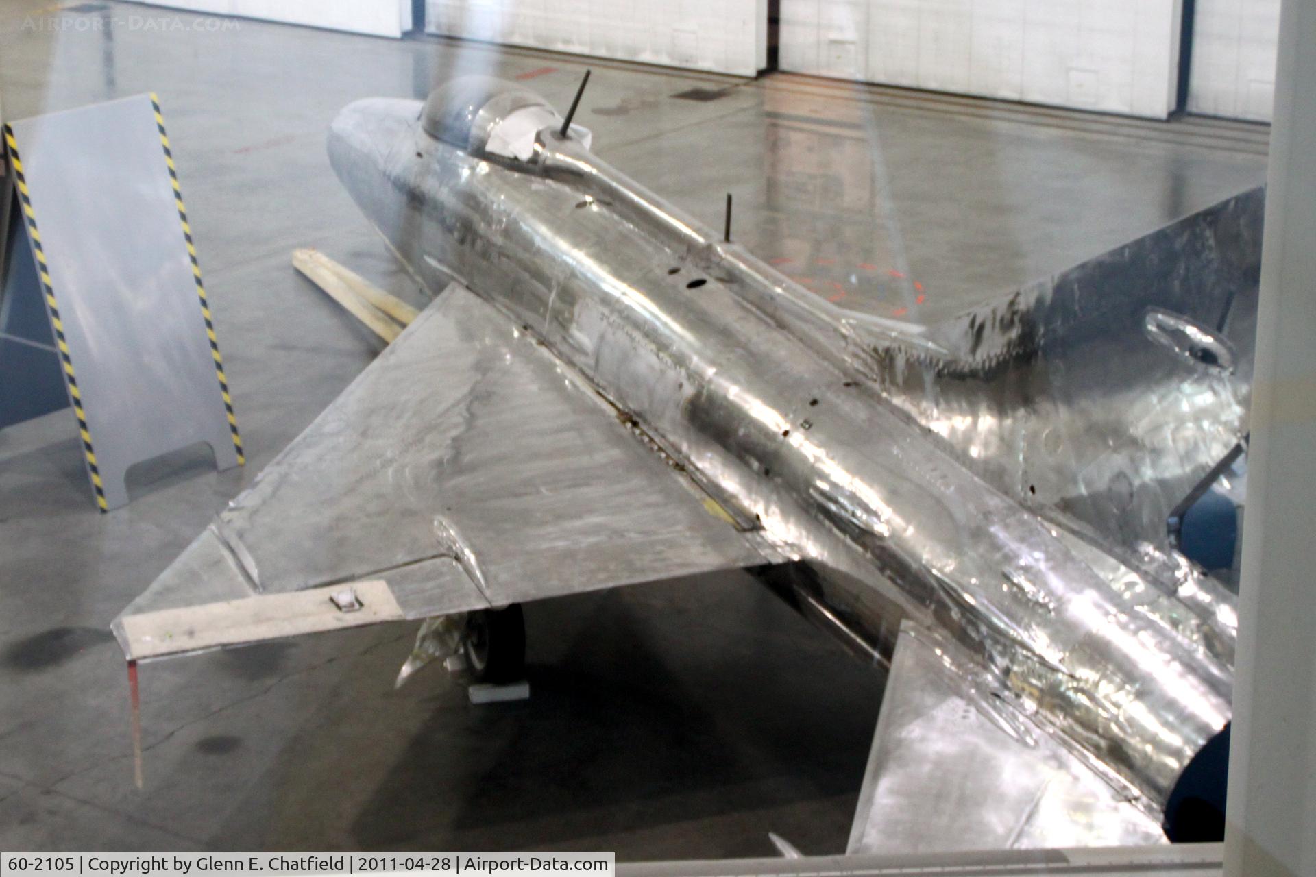 60-2105, Mikoyan-Gurevich MiG-21F-13 C/N Not found 21067, In the restoration shop at the Strategic Air & Space Museum, Ashland, NE.  Seen from window above.