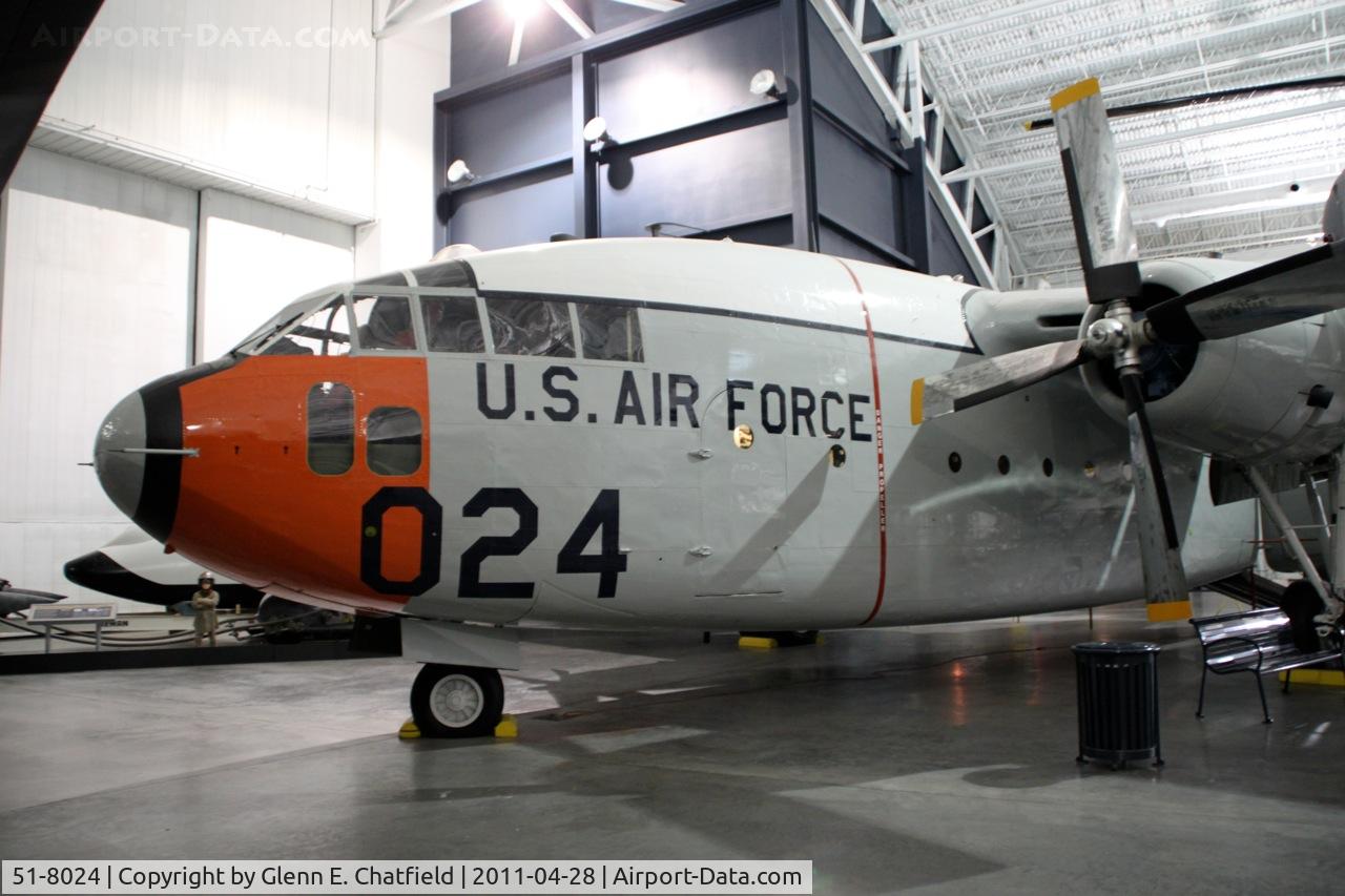 51-8024, 1951 Fairchild C-119F-FA Flying Boxcar C/N 10767, At the Strategic Air & Space Museum, Ashland, NE