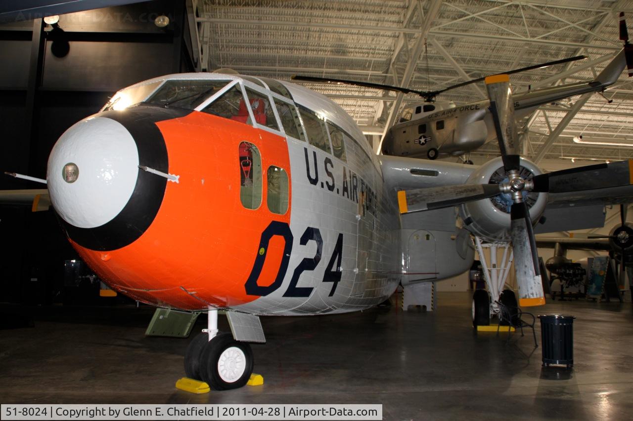 51-8024, 1951 Fairchild C-119F-FA Flying Boxcar C/N 10767, At the Strategic Air & Space Museum, Ashland, NE