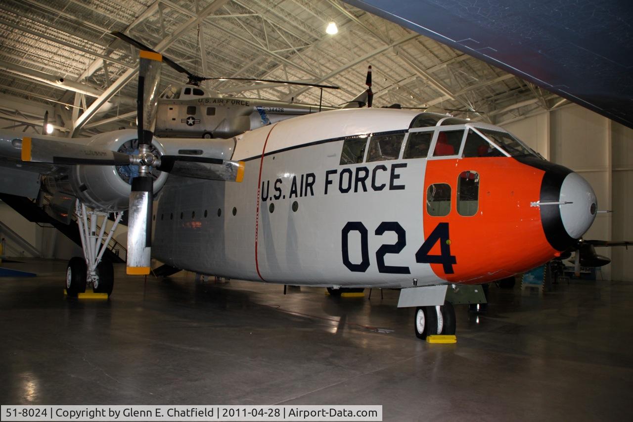 51-8024, 1951 Fairchild C-119F-FA Flying Boxcar C/N 10767, At the Strategic Air & Space Museum, Ashland, NE