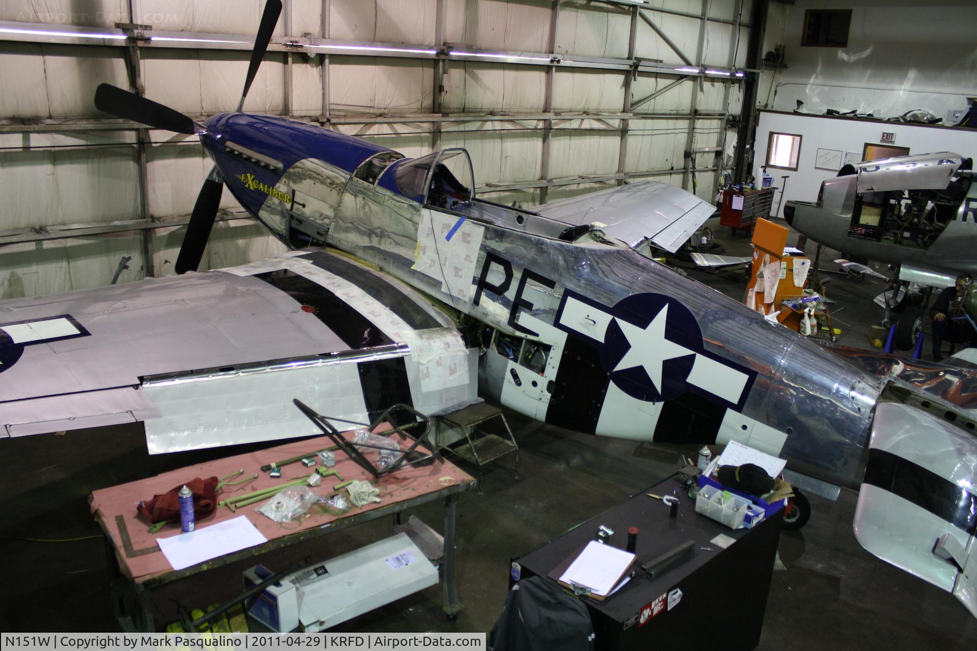 N151W, 1945 North American F-51D Mustang C/N 124-48293, North American P-51D