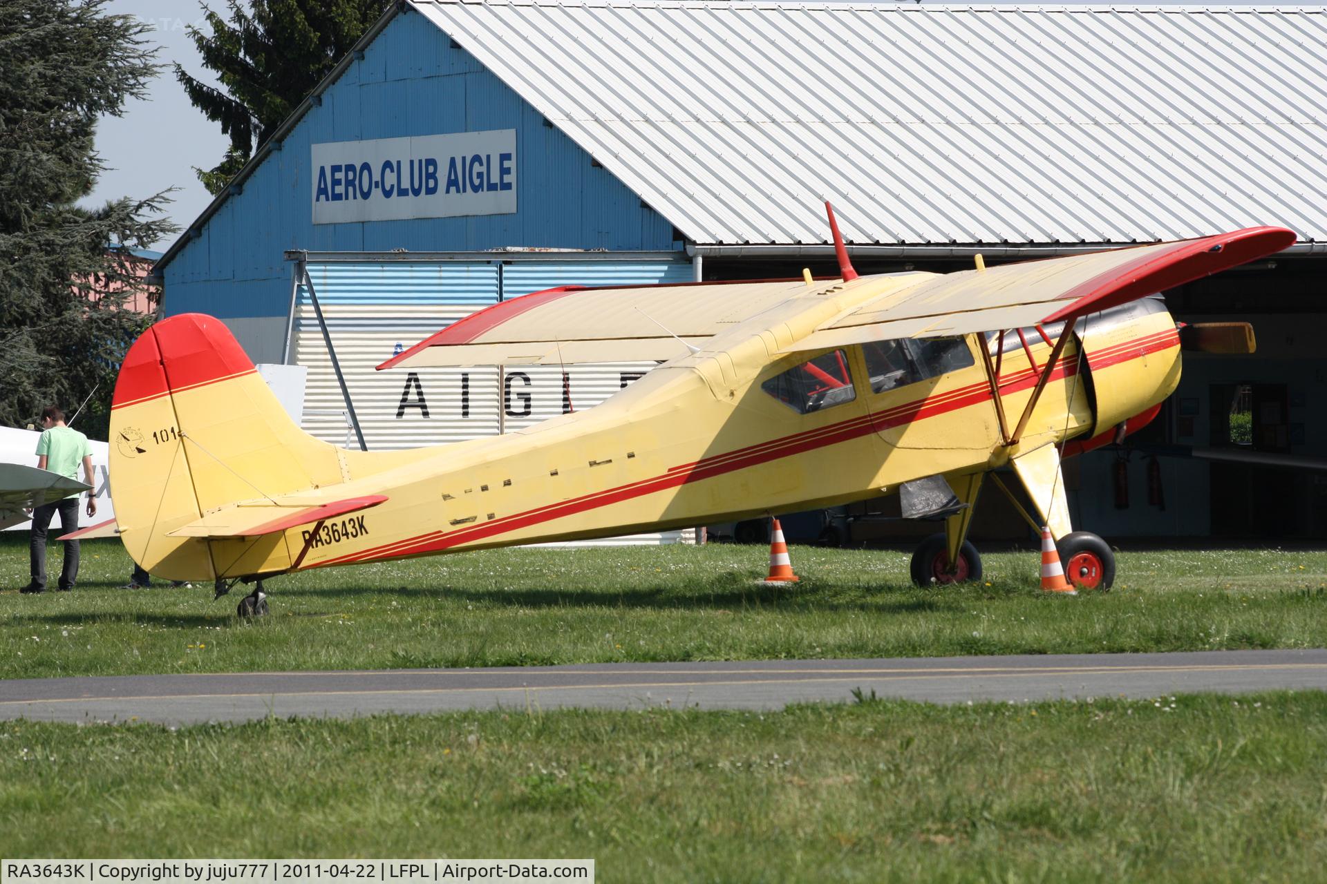 RA3643K, PZL-Okecie PZL-101A Gawron C/N 96180, at Lognes, ex SP-CFC