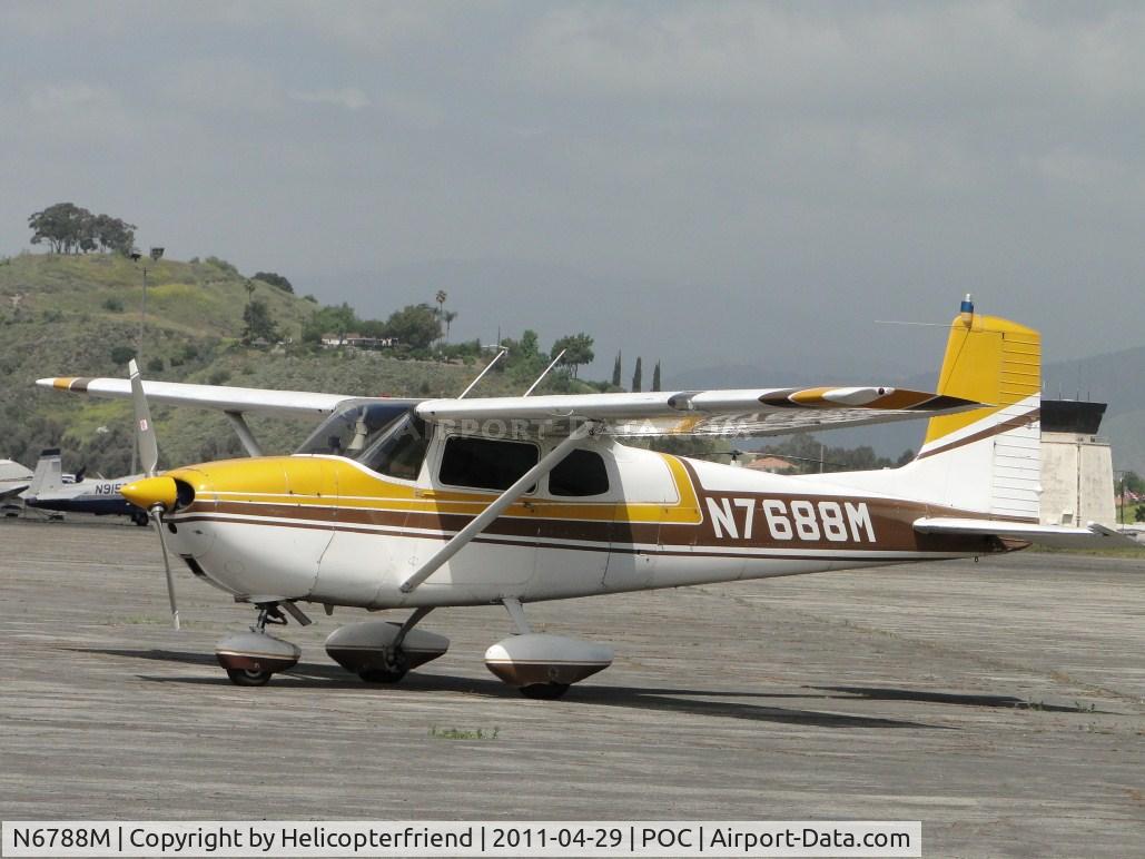N6788M, 1975 Cessna 182P Skylane C/N 18263836, Parked in transient parking
