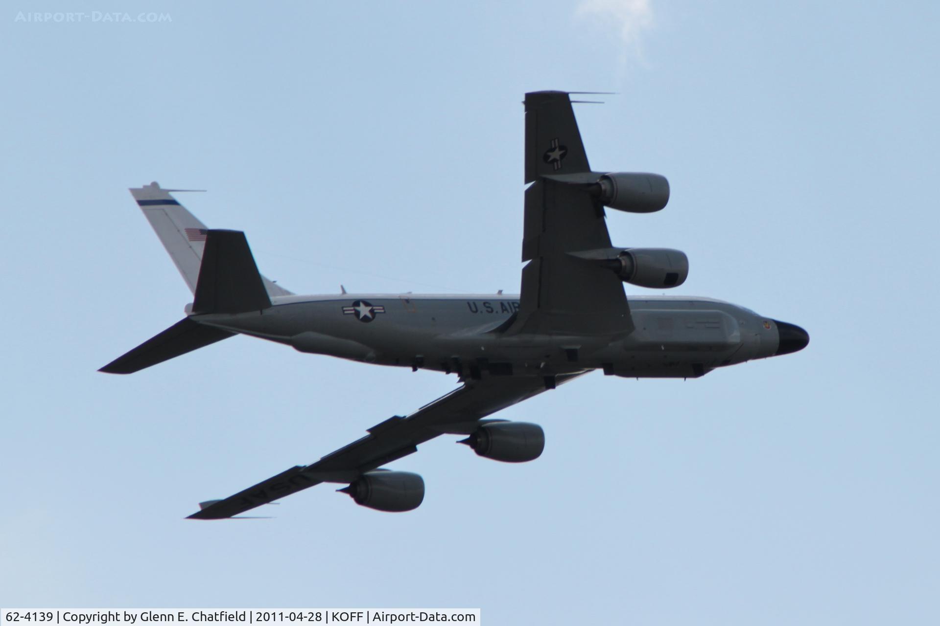 62-4139, 1962 Boeing RC-135W Rivet Joint C/N 18479, Doing touch-and-goes and low approaches