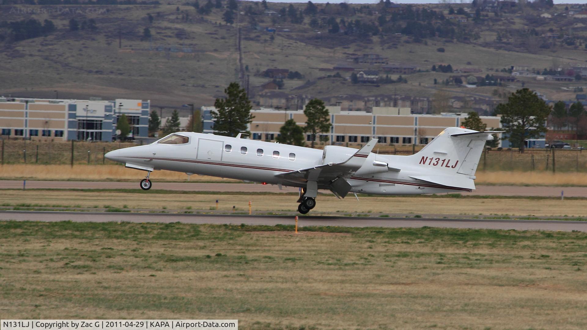 N131LJ, 1992 Learjet Inc 31A C/N 063, Slightly windy landing on 35R.