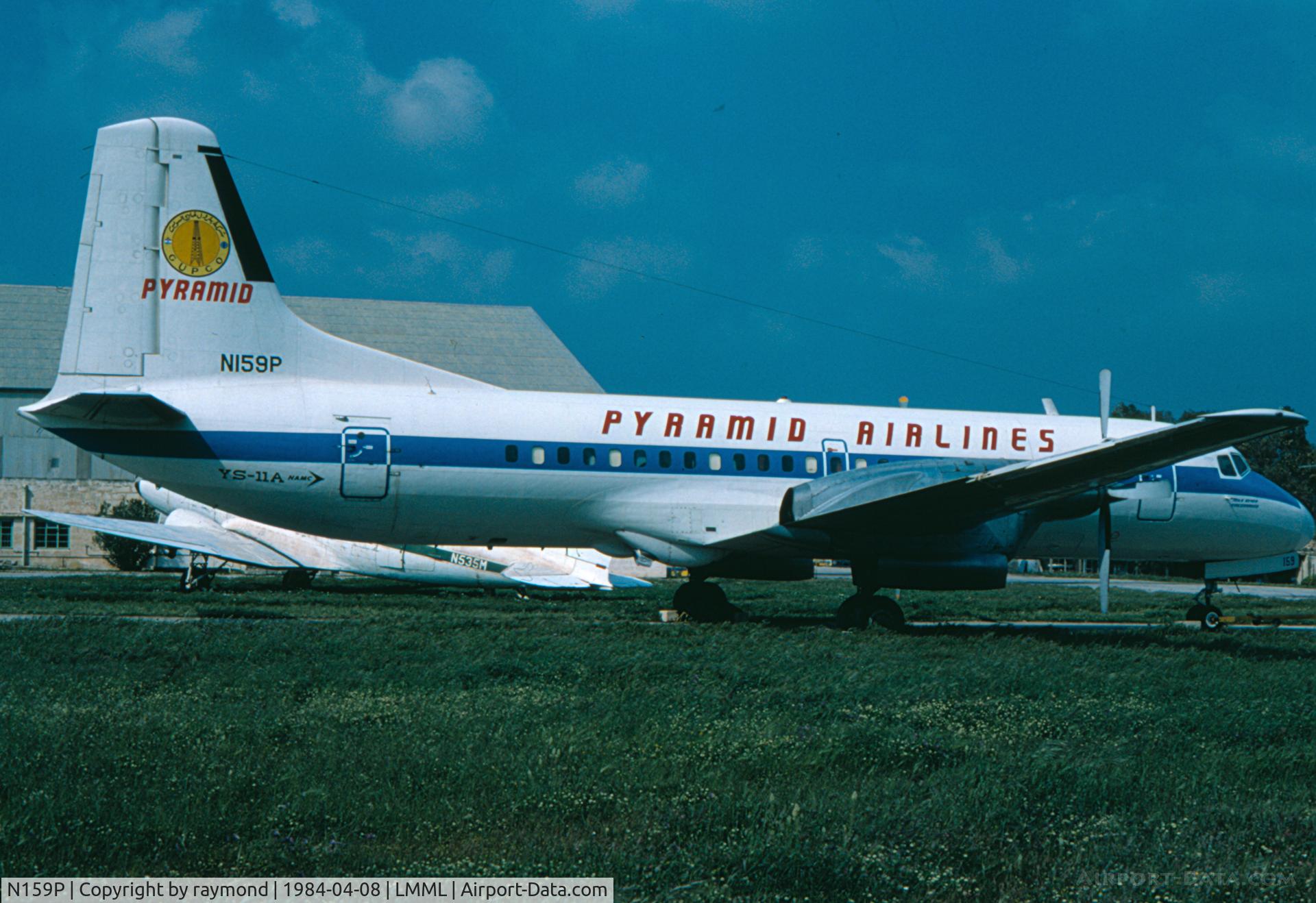 N159P, 1968 Nihon YS-11A-500 C/N 2057, YS11 N159P Pyramid Airlines