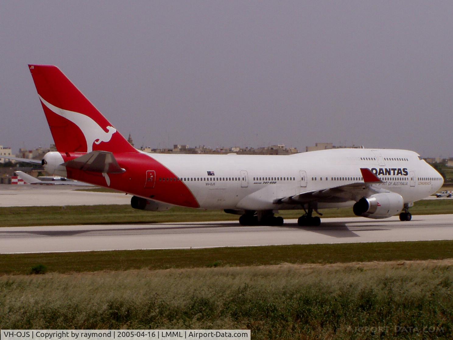 VH-OJS, 1999 Boeing 747-438 C/N 25564, B747 VH-OJS Qantas Airlines