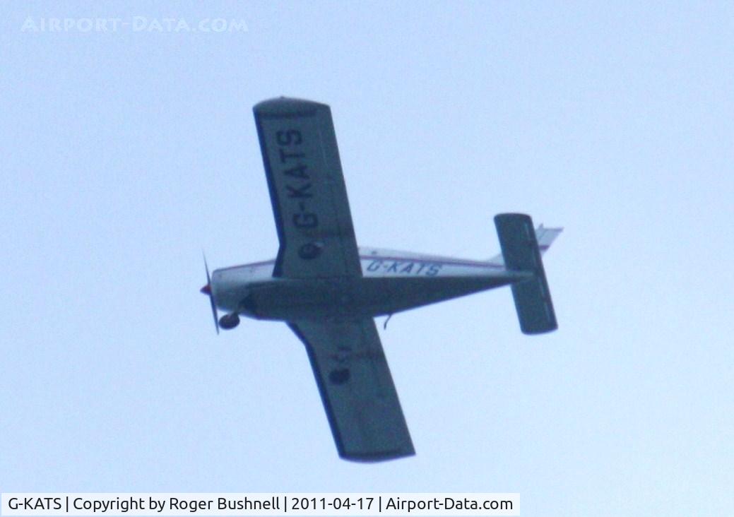 G-KATS, 1972 Piper PA-28-140 Cherokee C/N 28-7325022, Flying over North Gorley Hampshire UK.