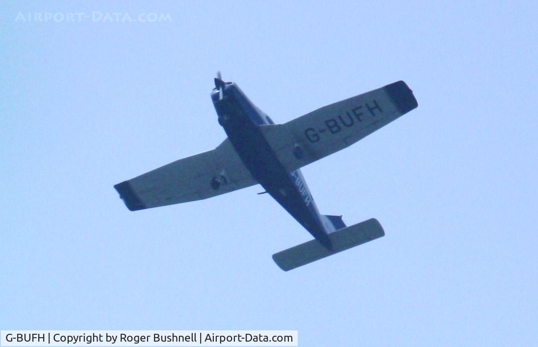 G-BUFH, 1984 Piper PA-28-161 Warrior II C/N 28-8416076, Flying over North Gorley Hampshire UK.