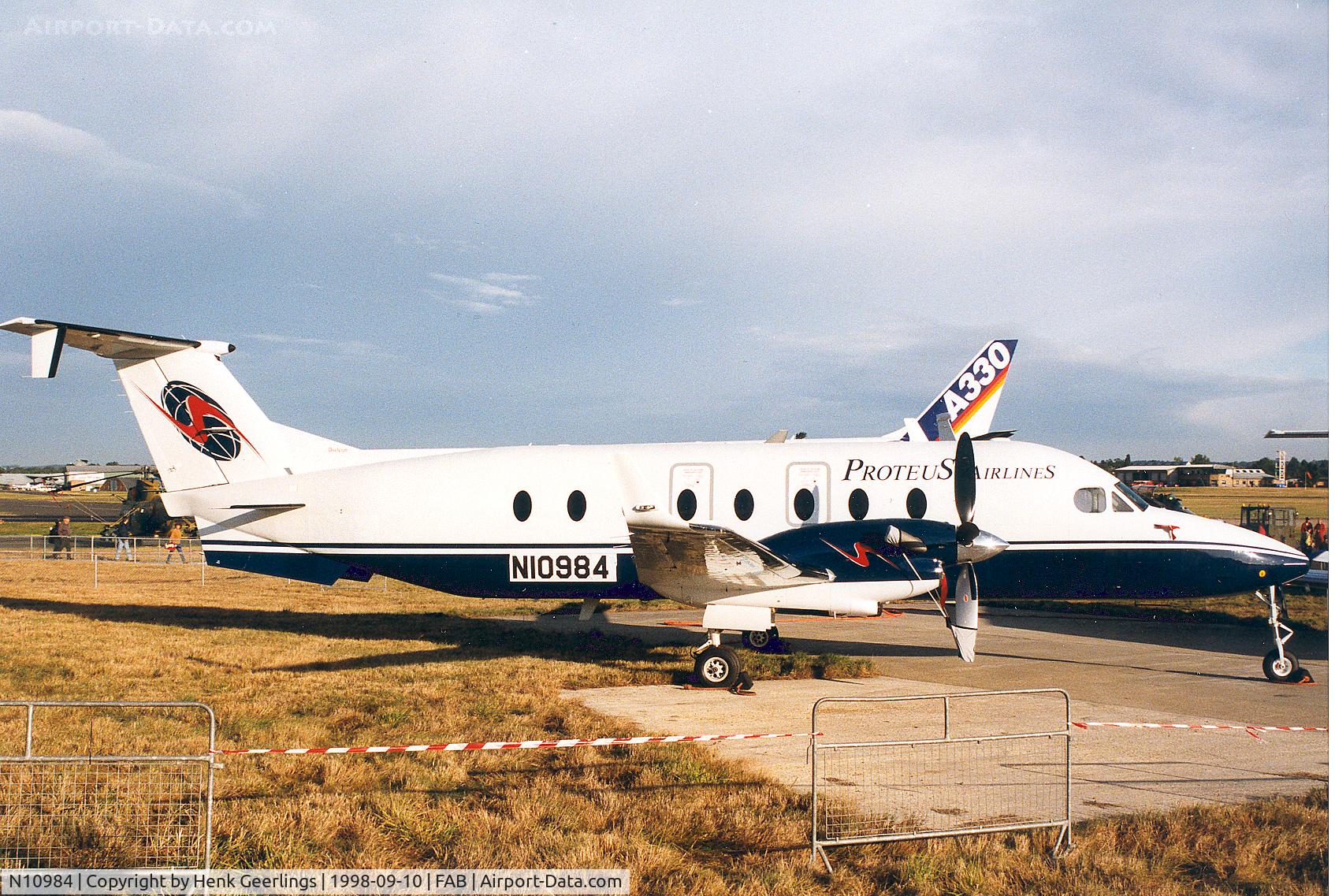 N10984, 1998 Raytheon Aircraft Company 1900D C/N UE-311, Proteus Airlines