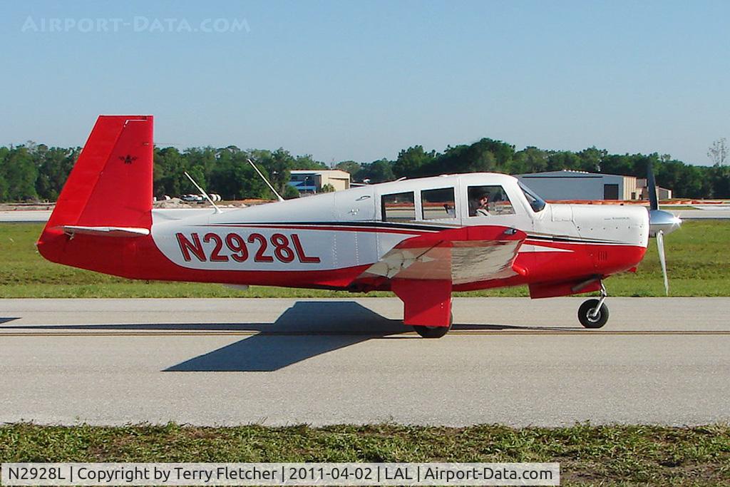 N2928L, 1967 Mooney M20F Executive C/N 670322, 2011 Sun n Fun at Lakeland , Florida