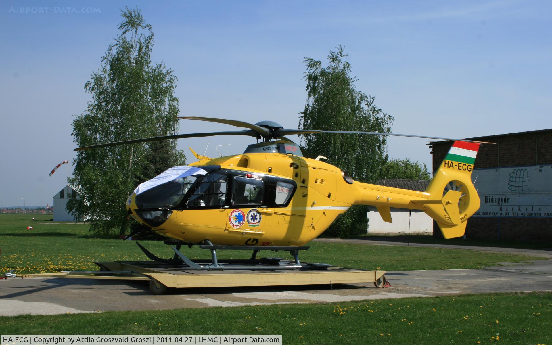 HA-ECG, 2005 Eurocopter EC-135T-2 C/N 0387, Miskolc Airport, Hungary