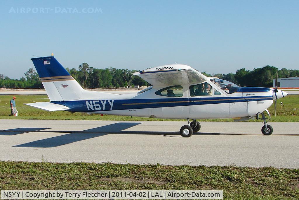 N5YY, 1975 Cessna 177RG Cardinal C/N 177RG0758, 2011 Sun n Fun at Lakeland , Florida