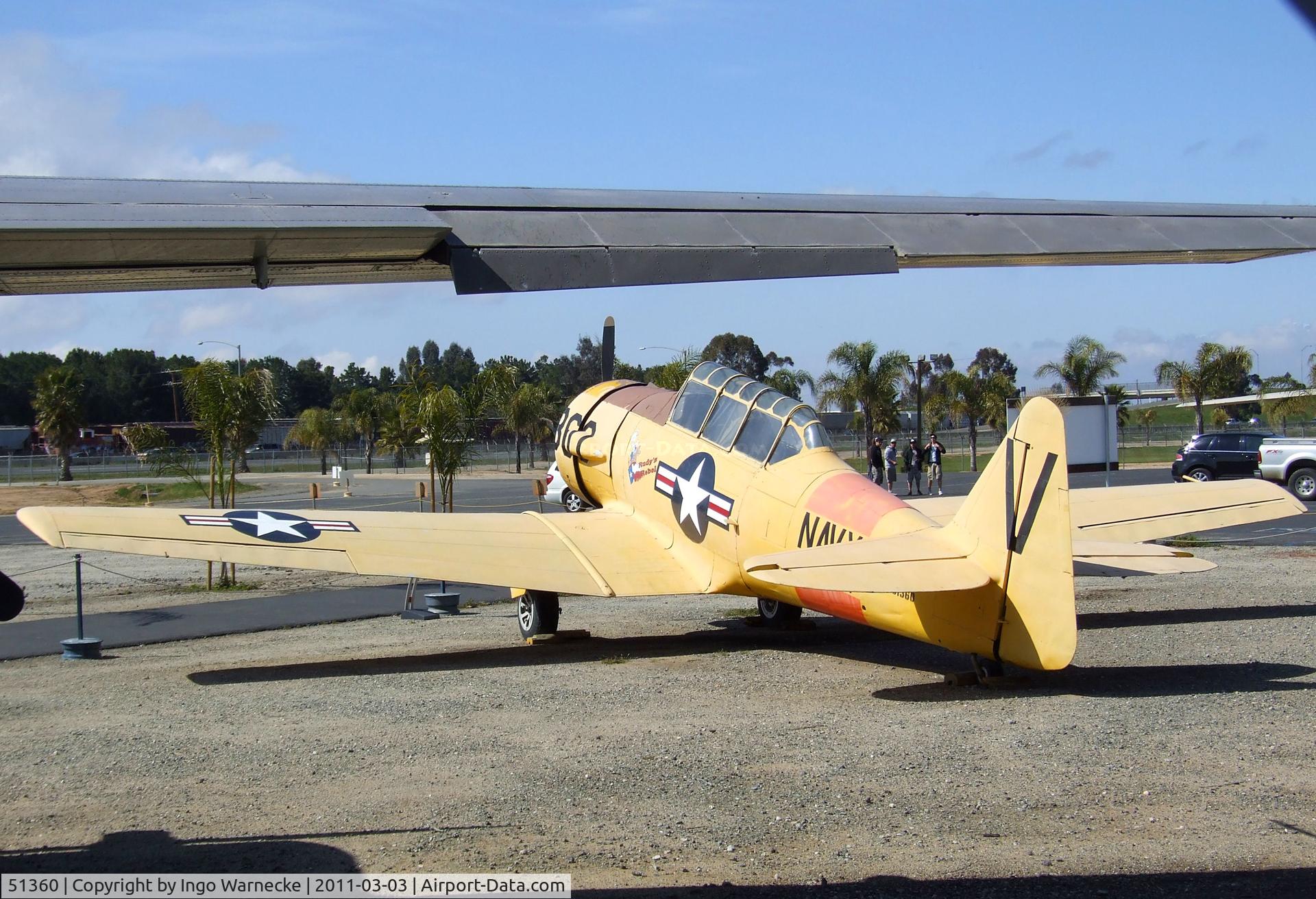 51360, 1943 North American SNJ-4 Texan C/N 88-13627, North American SNJ-4 Texan at the March Field Air Museum, Riverside CA
