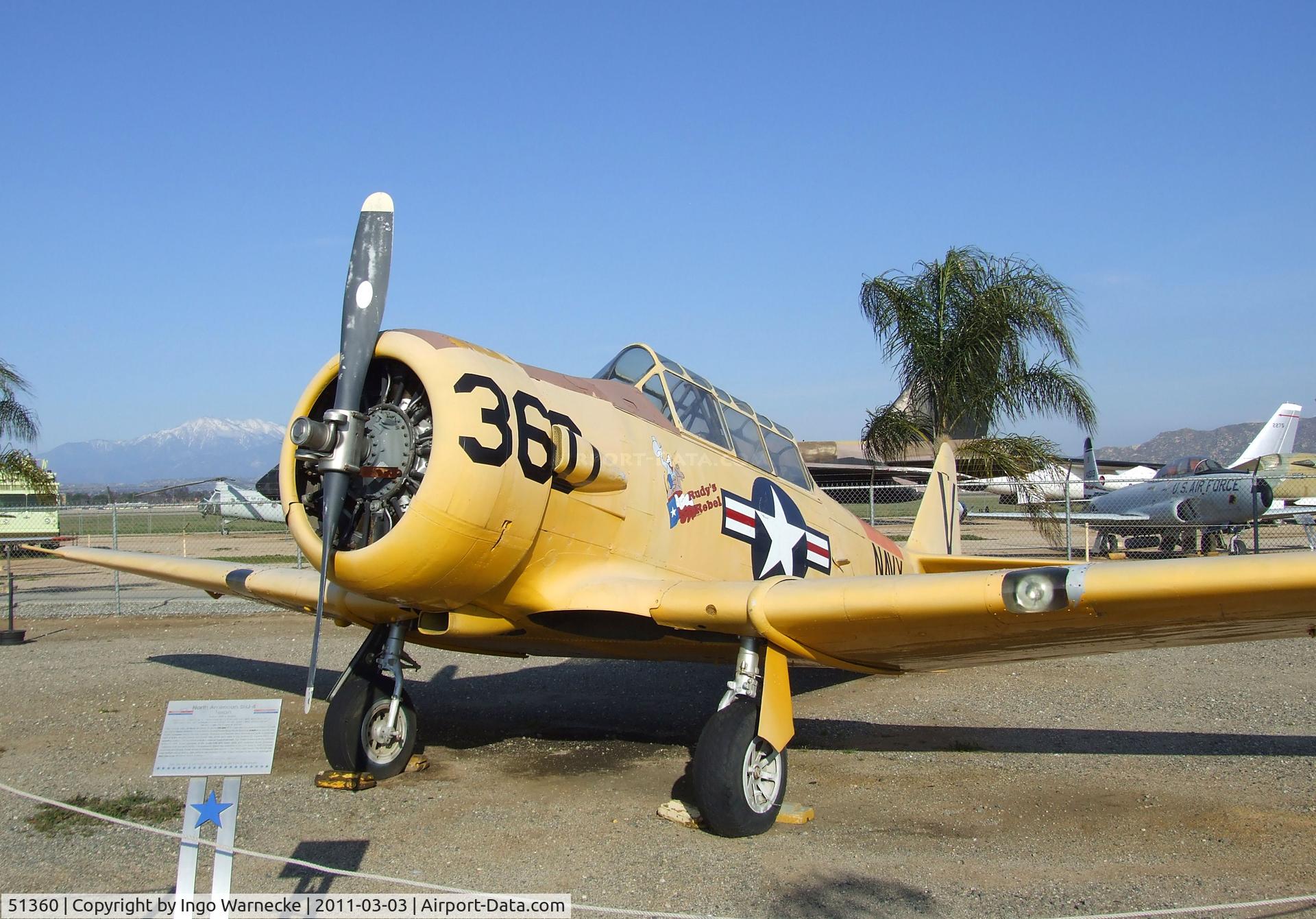 51360, 1943 North American SNJ-4 Texan C/N 88-13627, North American SNJ-4 Texan at the March Field Air Museum, Riverside CA