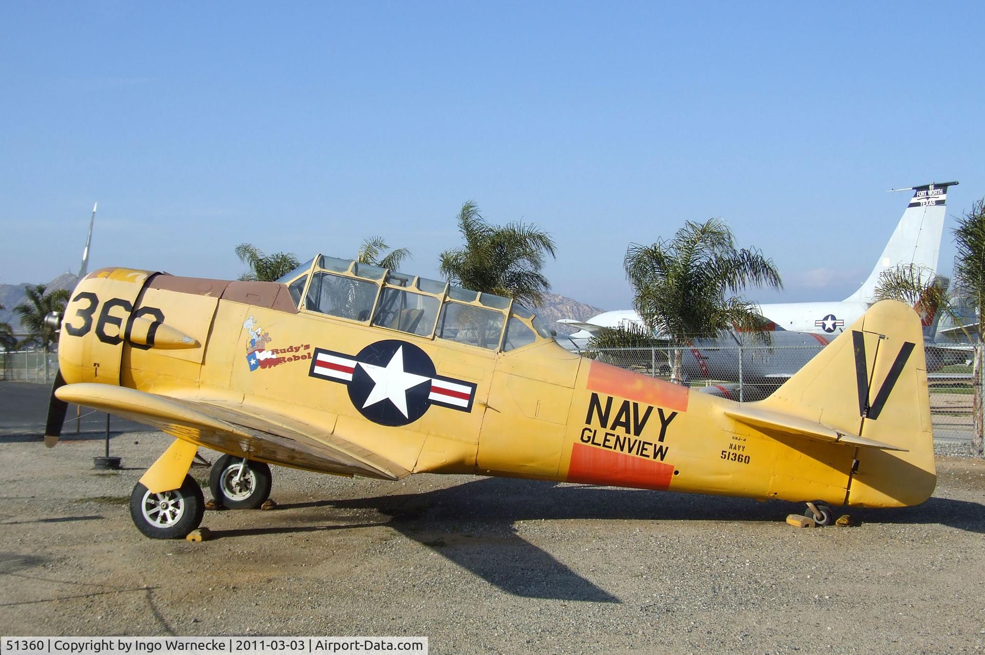 51360, 1943 North American SNJ-4 Texan C/N 88-13627, North American SNJ-4 Texan at the March Field Air Museum, Riverside CA