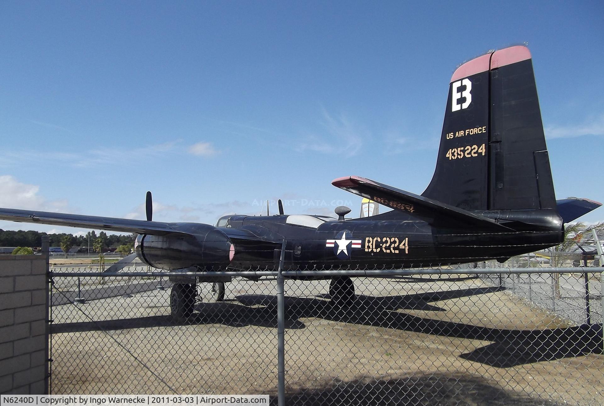 N6240D, 1944 Douglas A-26C Invader C/N 28503, Douglas A-26C Invader at the March Field Air Museum, Riverside CA