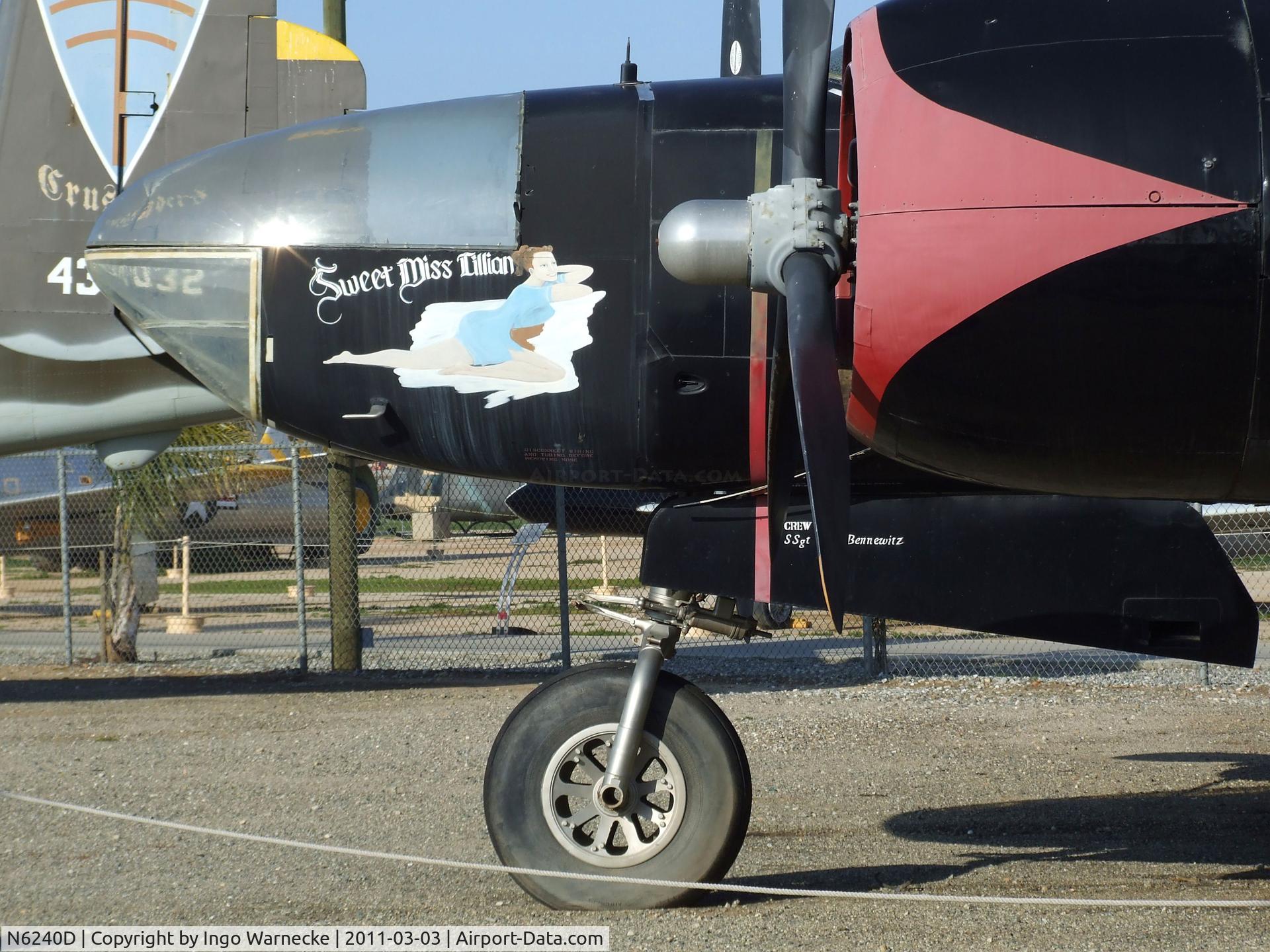 N6240D, 1944 Douglas A-26C Invader C/N 28503, Douglas A-26C Invader at the March Field Air Museum, Riverside CA