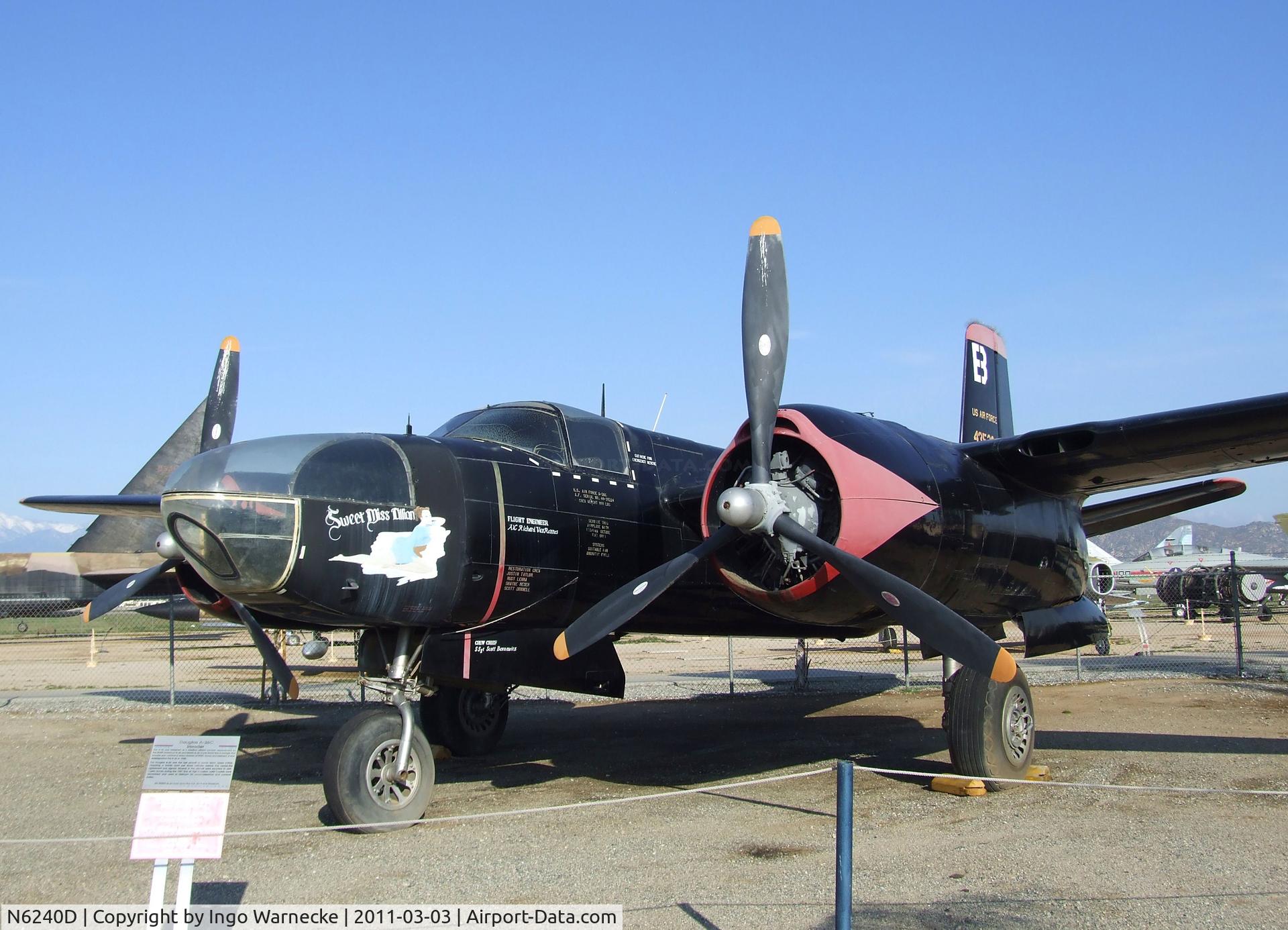 N6240D, 1944 Douglas A-26C Invader C/N 28503, Douglas A-26C Invader at the March Field Air Museum, Riverside CA