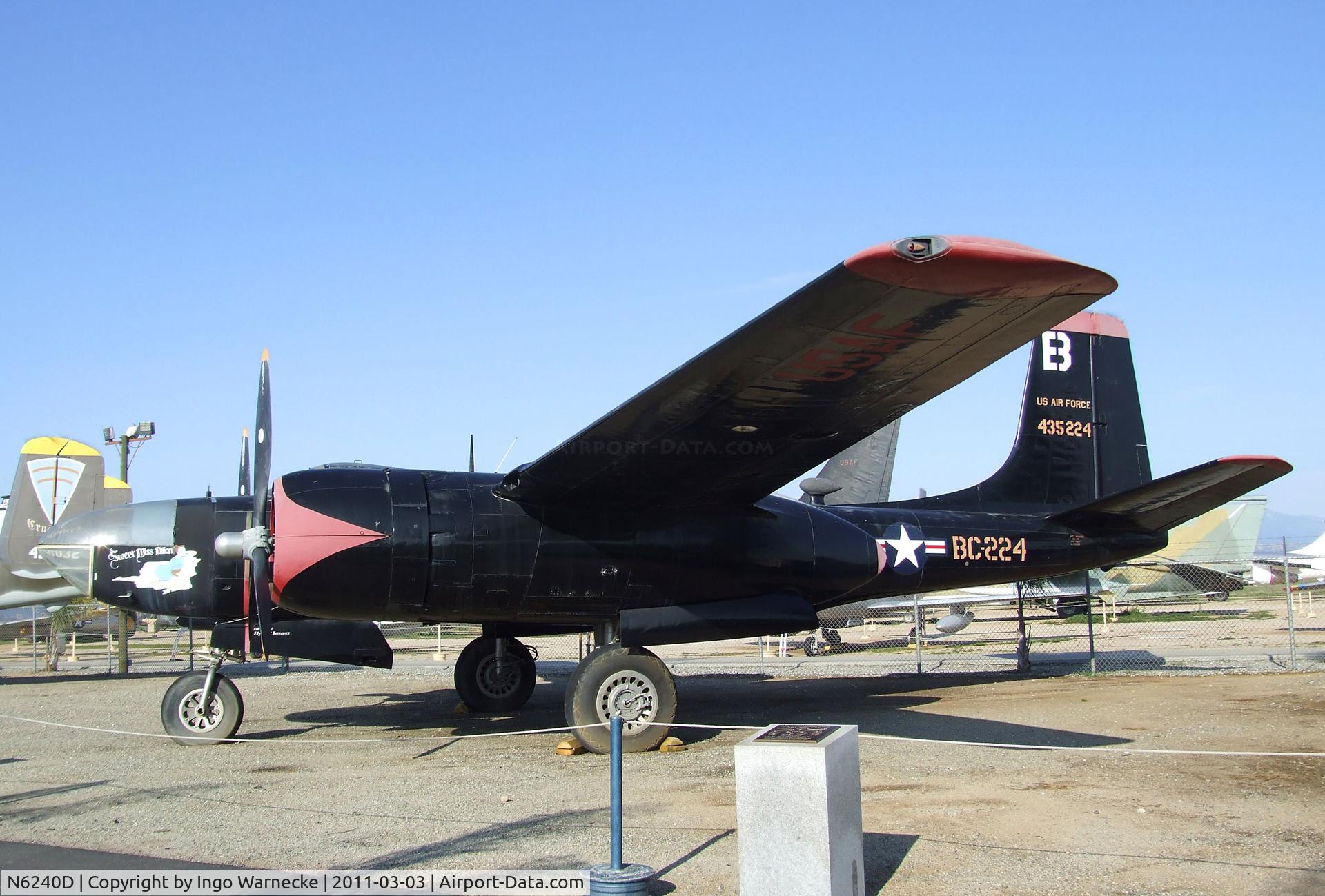 N6240D, 1944 Douglas A-26C Invader C/N 28503, Douglas A-26C Invader at the March Field Air Museum, Riverside CA