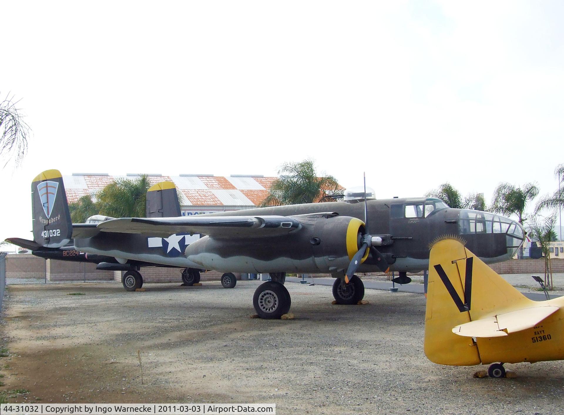 44-31032, 1944 North American B-25J Mitchell Mitchell C/N 108-35357, North American B-25J Mitchell at the March Field Air Museum, Riverside CA