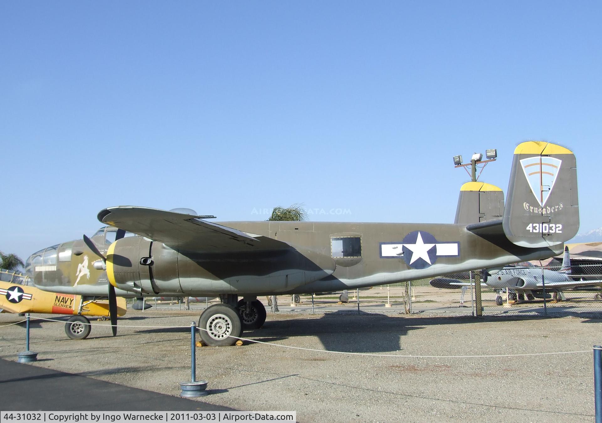 44-31032, 1944 North American B-25J Mitchell Mitchell C/N 108-35357, North American B-25J Mitchell at the March Field Air Museum, Riverside CA