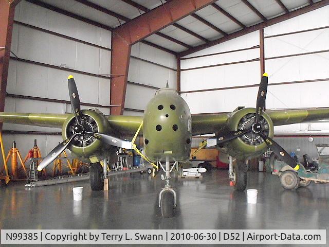 N99385, Douglas A-20B C/N 44-20, Being put back together at the 1941 Historical Aircraft Group Museum in Geneseo, NY.
