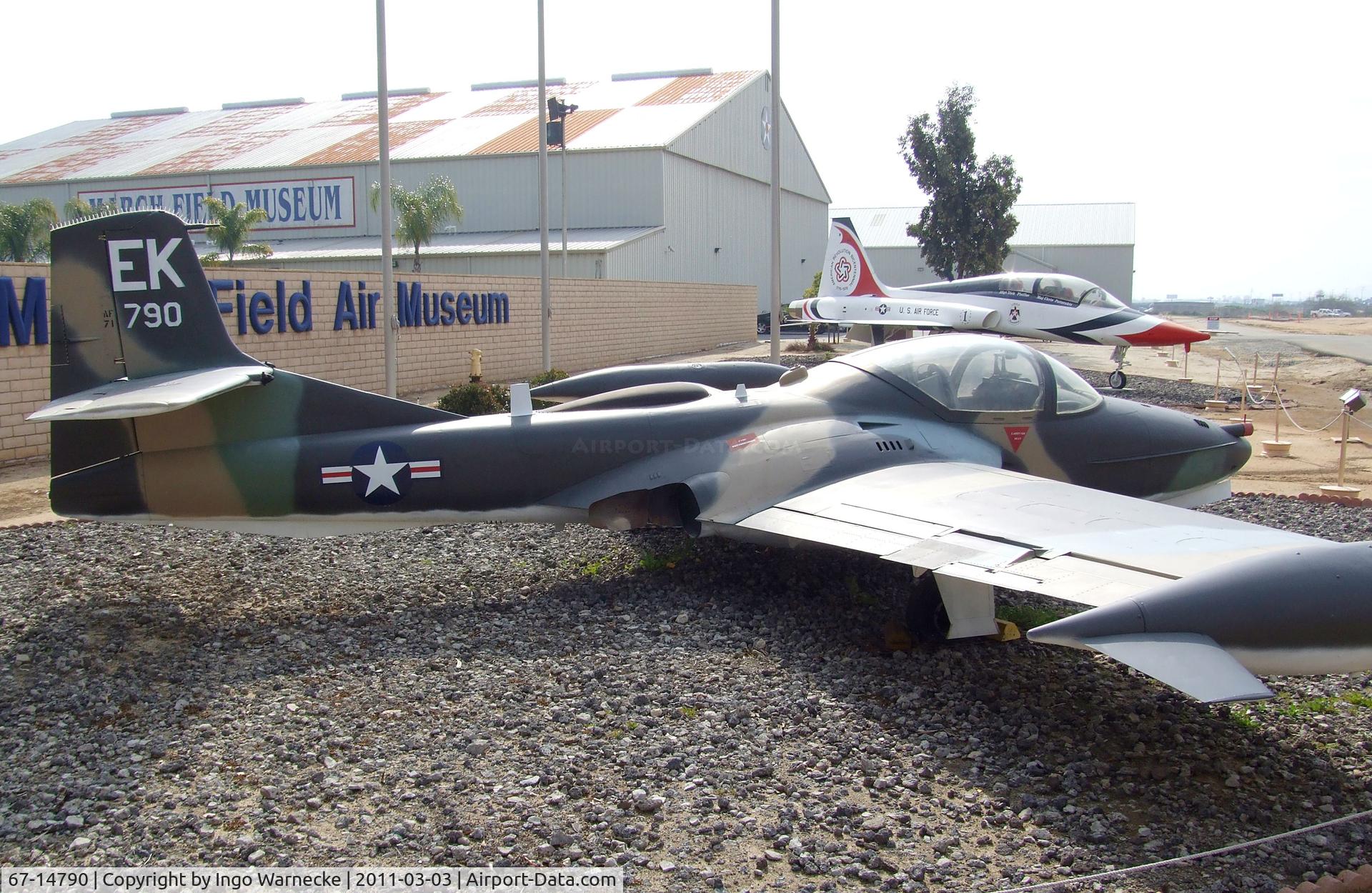 67-14790, 1967 Cessna A-37B Dragonfly C/N 43015, Cessna A-37B Dragonfly at the March Field Air Museum, Riverside CA
