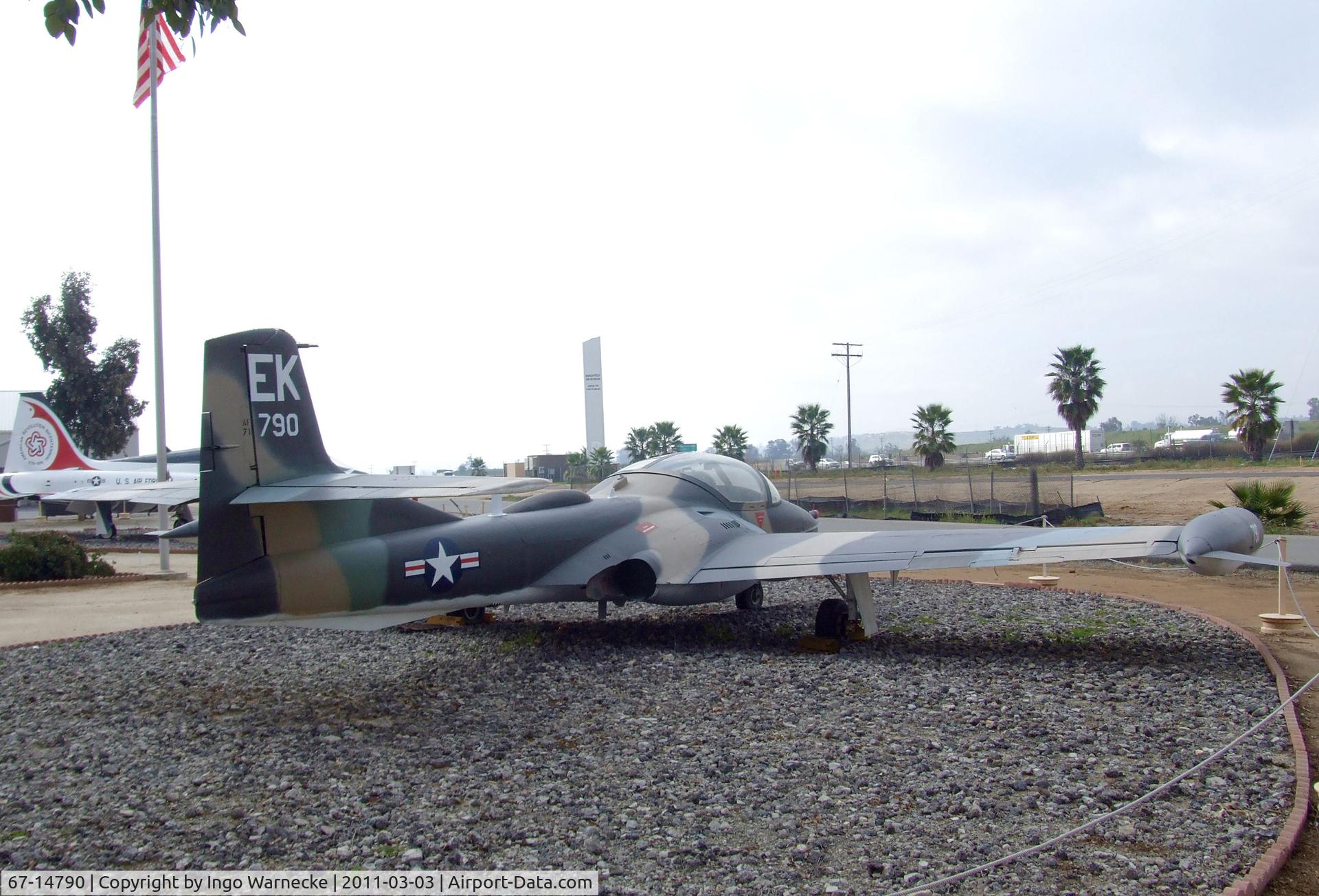 67-14790, 1967 Cessna A-37B Dragonfly C/N 43015, Cessna A-37B Dragonfly at the March Field Air Museum, Riverside CA