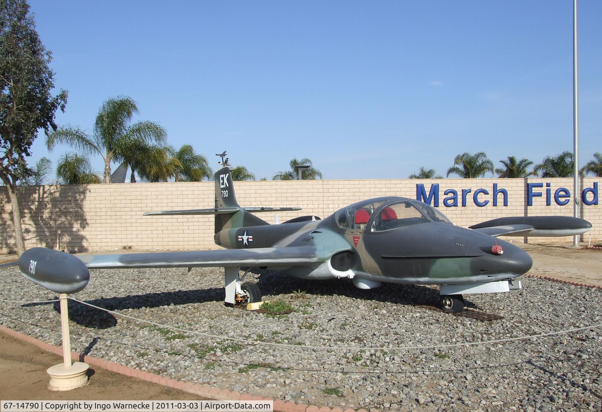 67-14790, 1967 Cessna A-37B Dragonfly C/N 43015, Cessna A-37B Dragonfly at the March Field Air Museum, Riverside CA