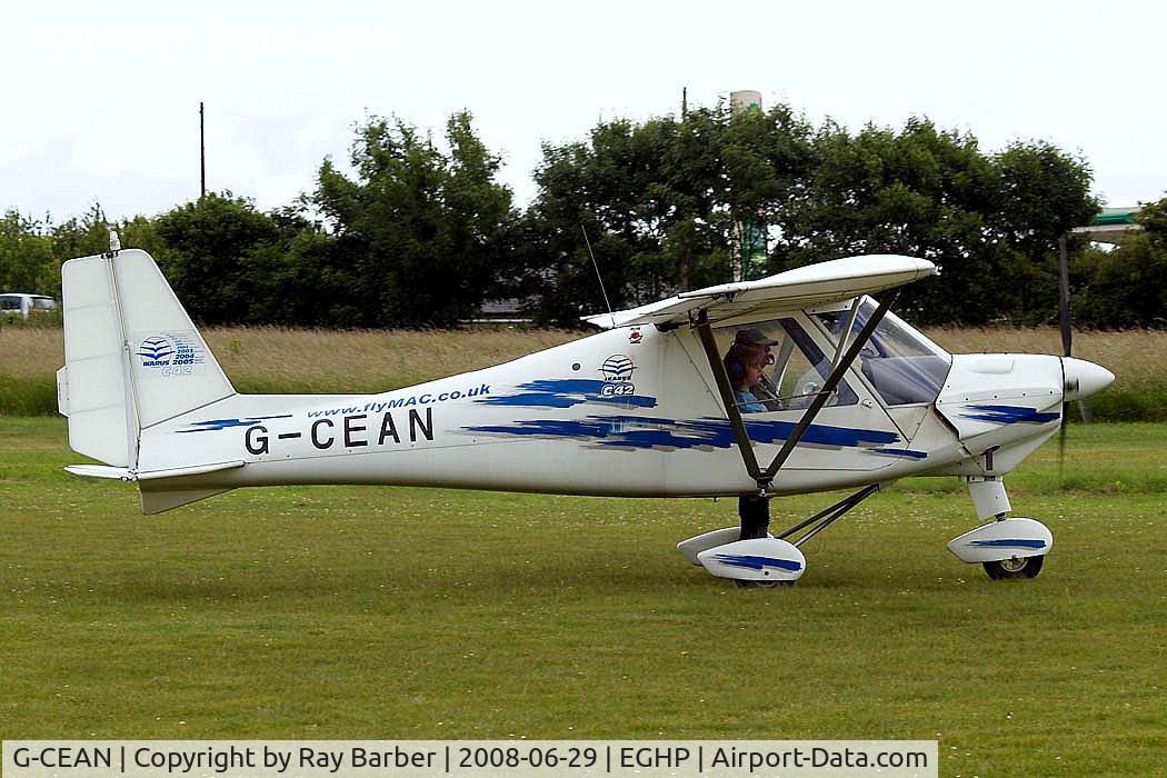 G-CEAN, 2006 Comco Ikarus C42 FB80 C/N 0606-6825, Comco Ikarus C-42 Cyclone FB80 [0606-6825] Popham~G 29/06/2008