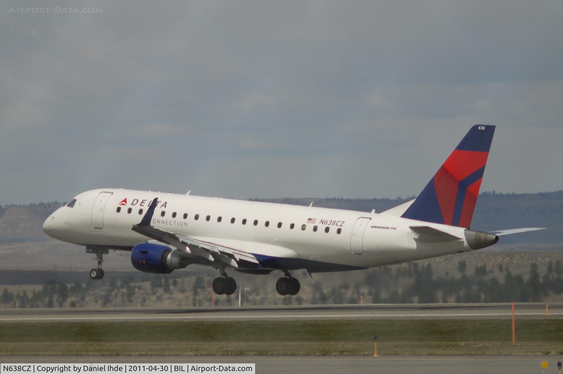 N638CZ, 2008 Embraer 175LR (ERJ-170-200LR) C/N 17000259, Delta Embraer ERJ 170 @ BIL