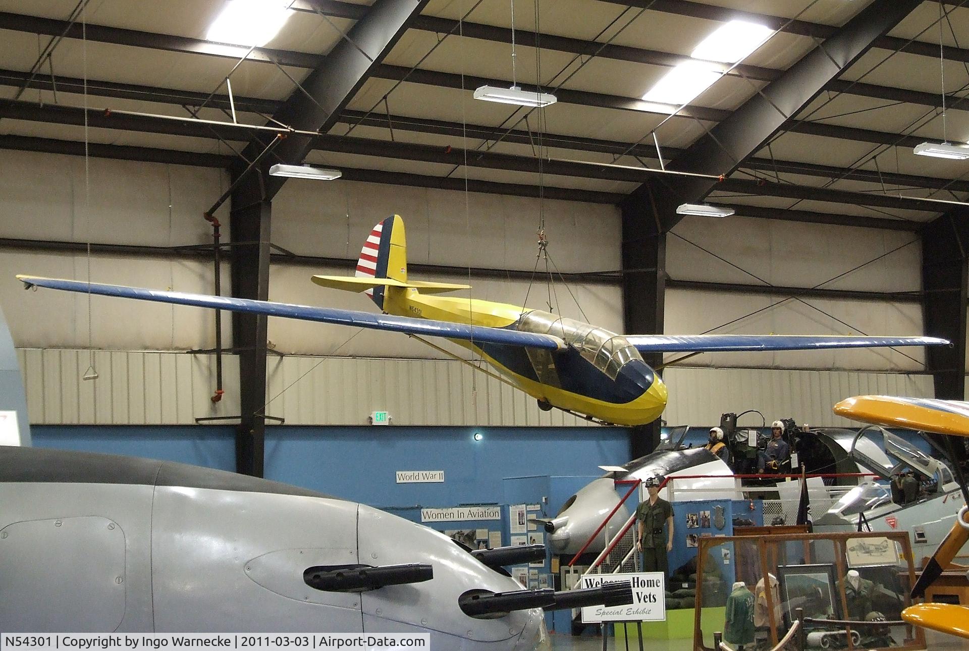 N54301, 1941 Schweizer SGS 2-8 C/N 15, Schweizer SGS 2-8 (TG-2) at the March Field Air Museum, Riverside CA