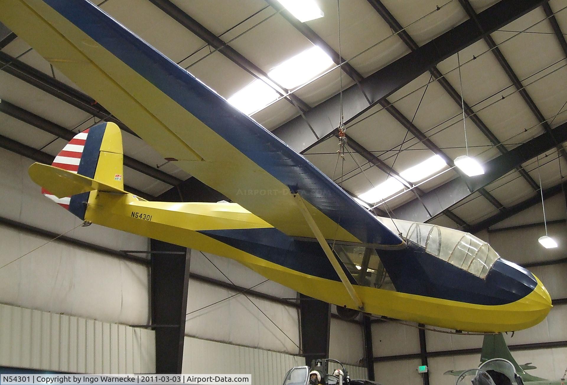 N54301, 1941 Schweizer SGS 2-8 C/N 15, Schweizer SGS 2-8 (TG-2) at the March Field Air Museum, Riverside CA