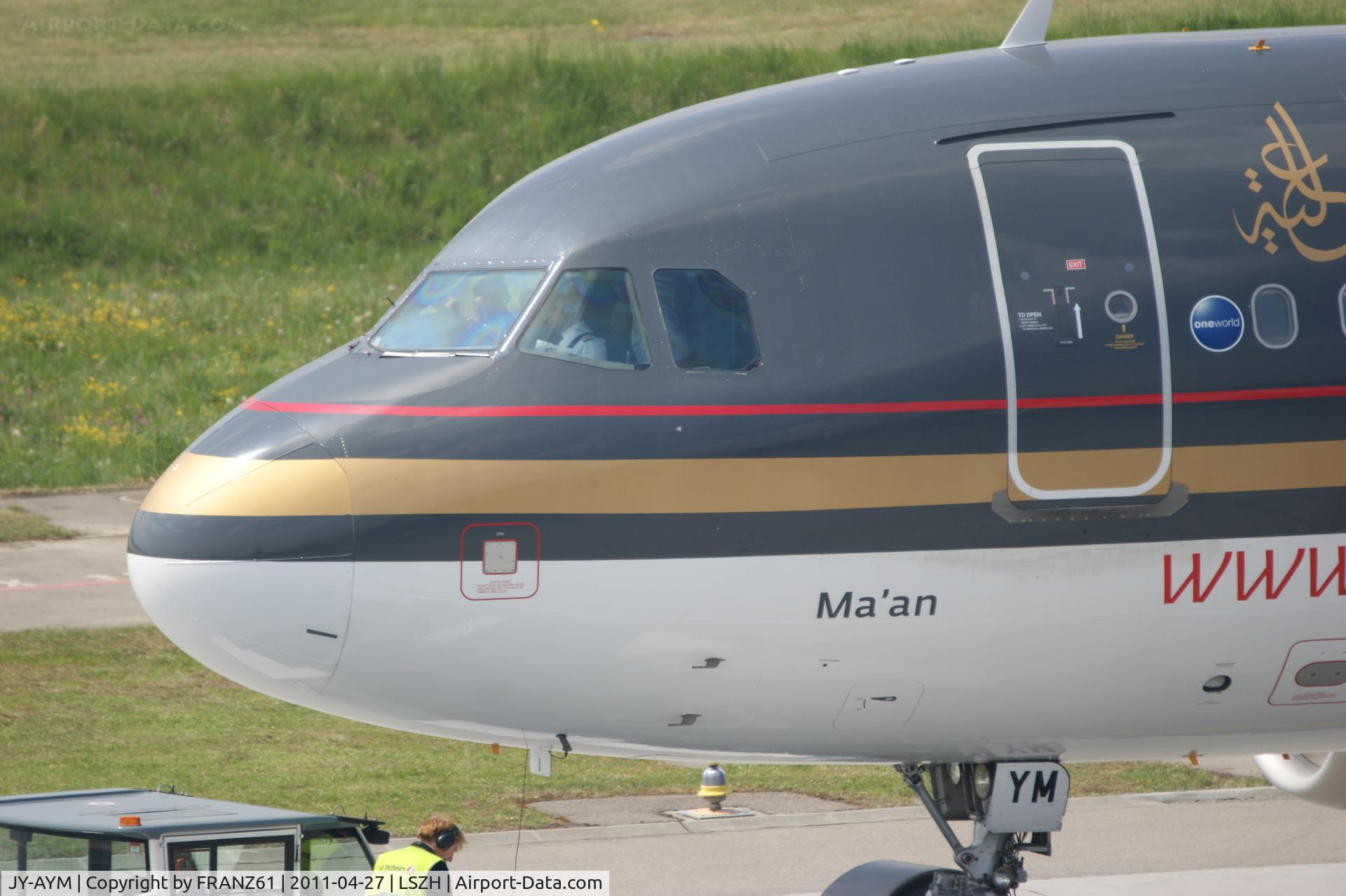JY-AYM, 2008 Airbus A319-132 C/N 3685, Royal Jordanian