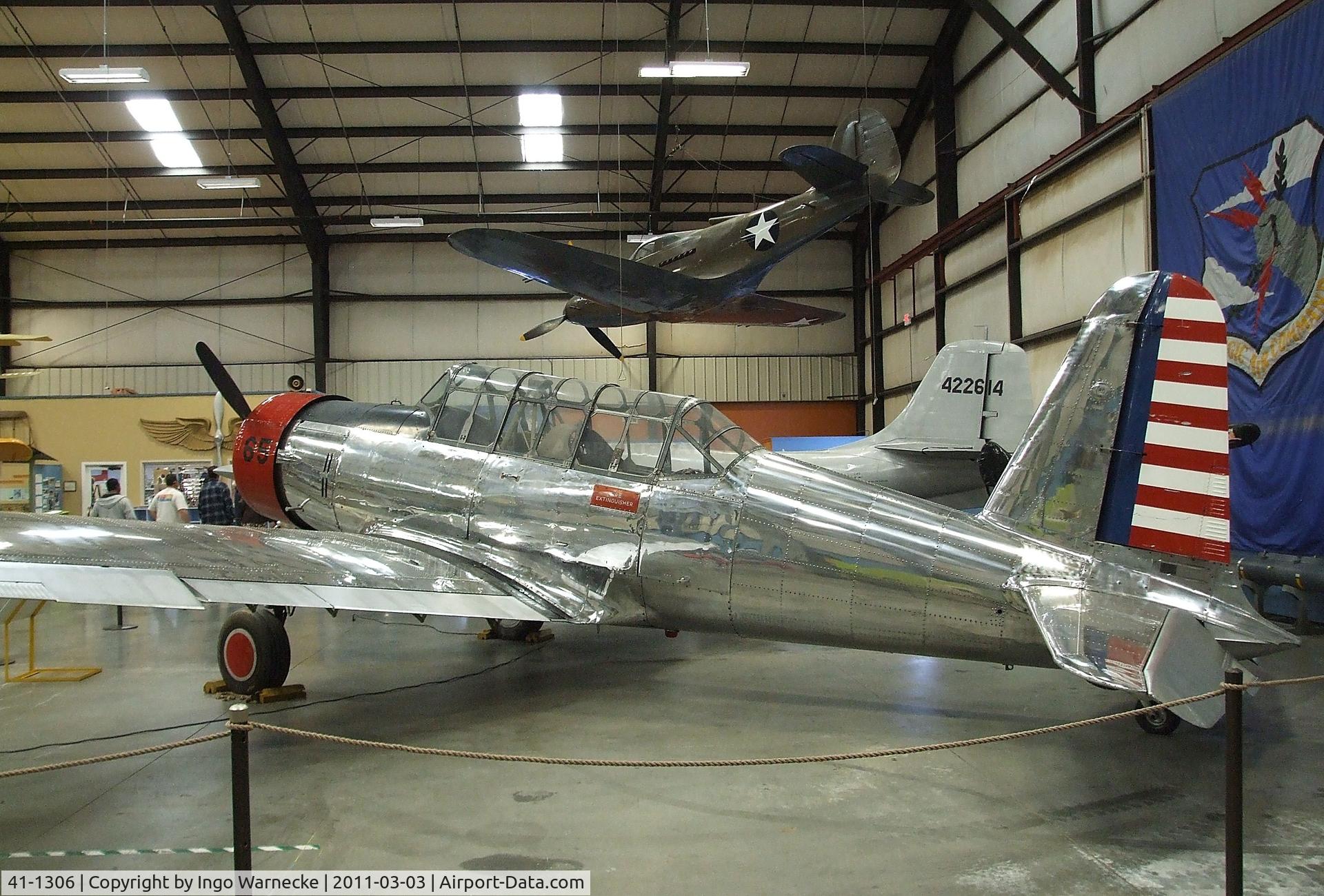 41-1306, 1941 Vultee BT-13A Valiant C/N 74-1414, Vultee BT-13A Valiant at the March Field Air Museum, Riverside CA