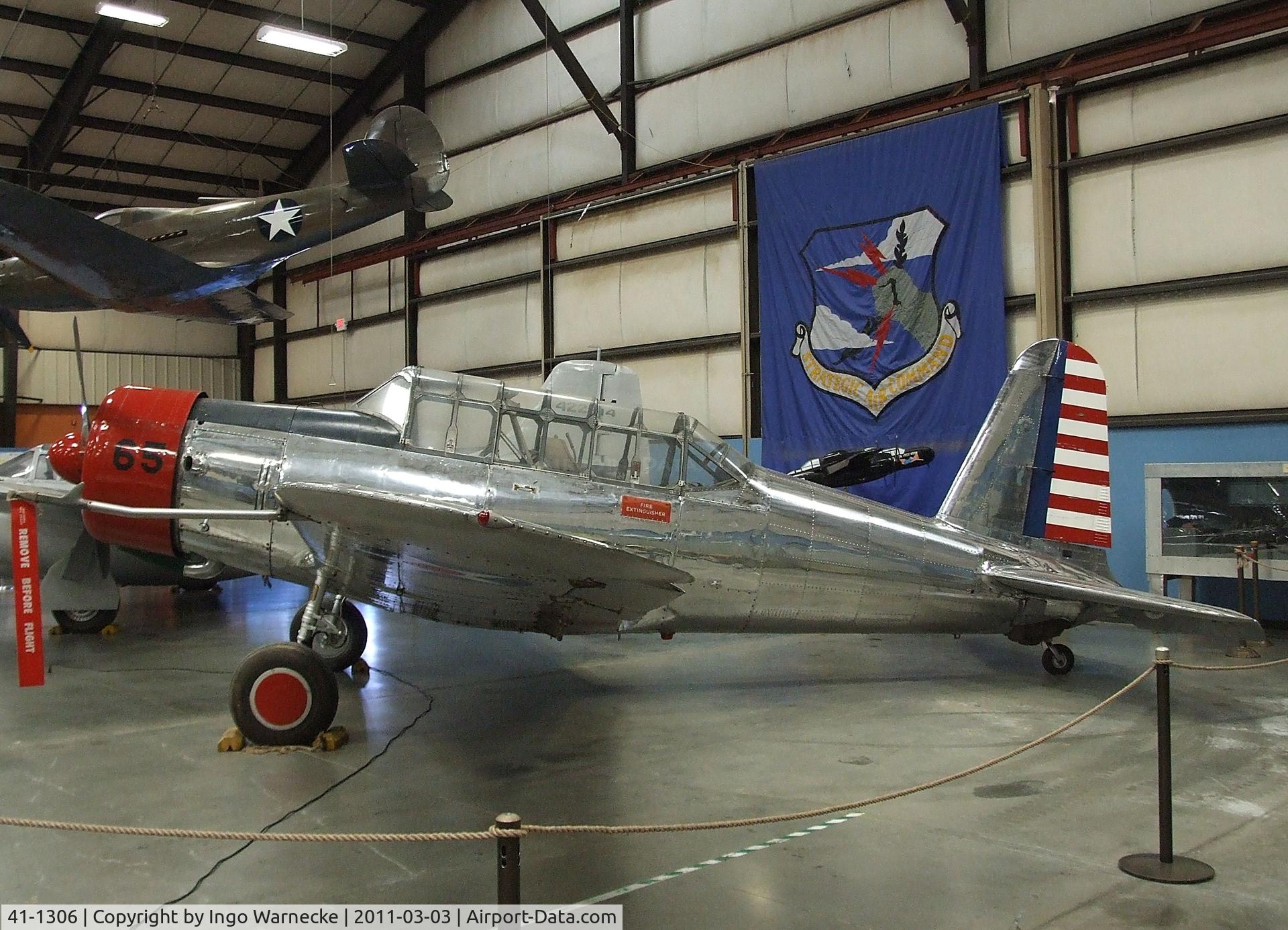 41-1306, 1941 Vultee BT-13A Valiant C/N 74-1414, Vultee BT-13A Valiant at the March Field Air Museum, Riverside CA