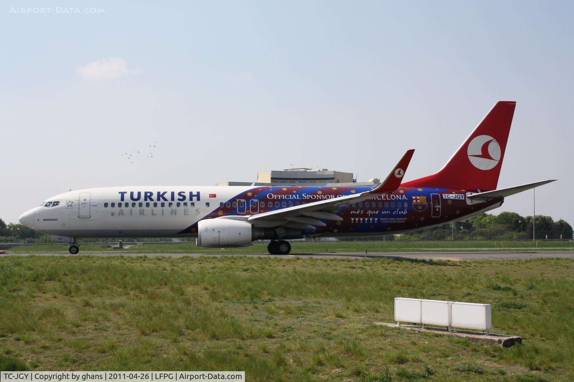 TC-JGY, 2008 Boeing 737-8F2 C/N 35738, Fc Barcelona colors
