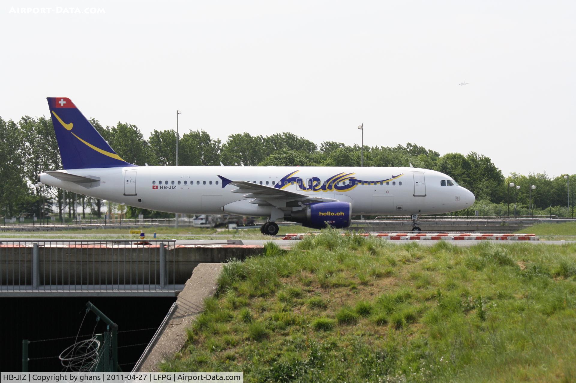 HB-JIZ, 1998 Airbus A320-214 C/N 936, Hello