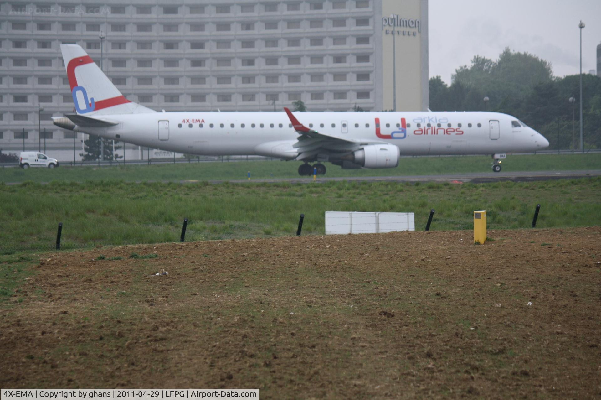 4X-EMA, 2008 Embraer 195LR (ERJ-190-200LR) C/N 19000172, Arkia