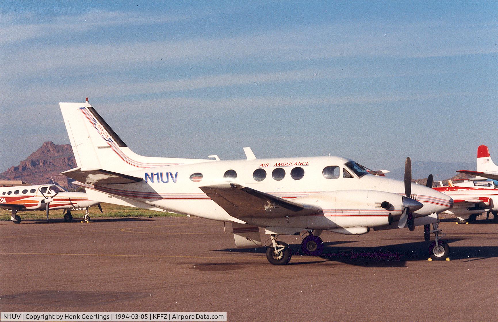 N1UV, 1971 Beech C90 King Air C/N LJ-511, Air Ambulance - Lifeflite