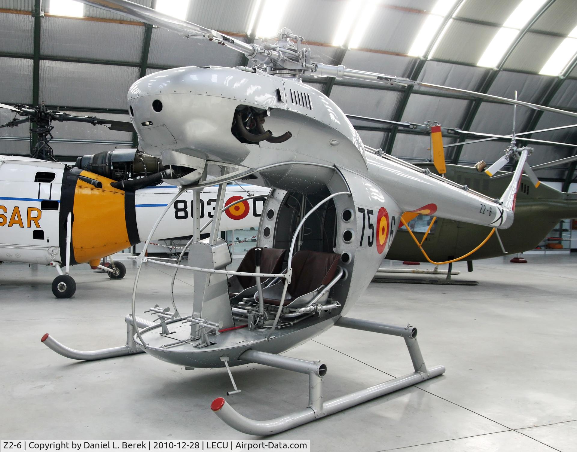 Z2-6, 1954 Aerotecnica AC-12 C/N 6, Futuristic 1950s (!) helicopter under restoration at the Museo del Aire, Madrid